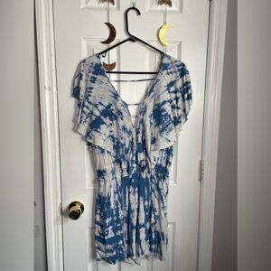 Sky blue beach party dress